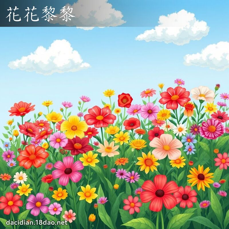 花花黎黎 - 國語大辭典配圖