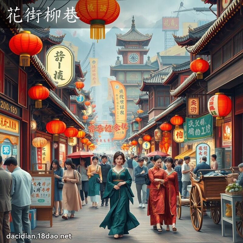 花街柳巷 - 国语大辞典配图