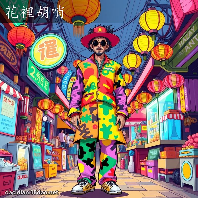花里胡哨 - 国语大辞典配图