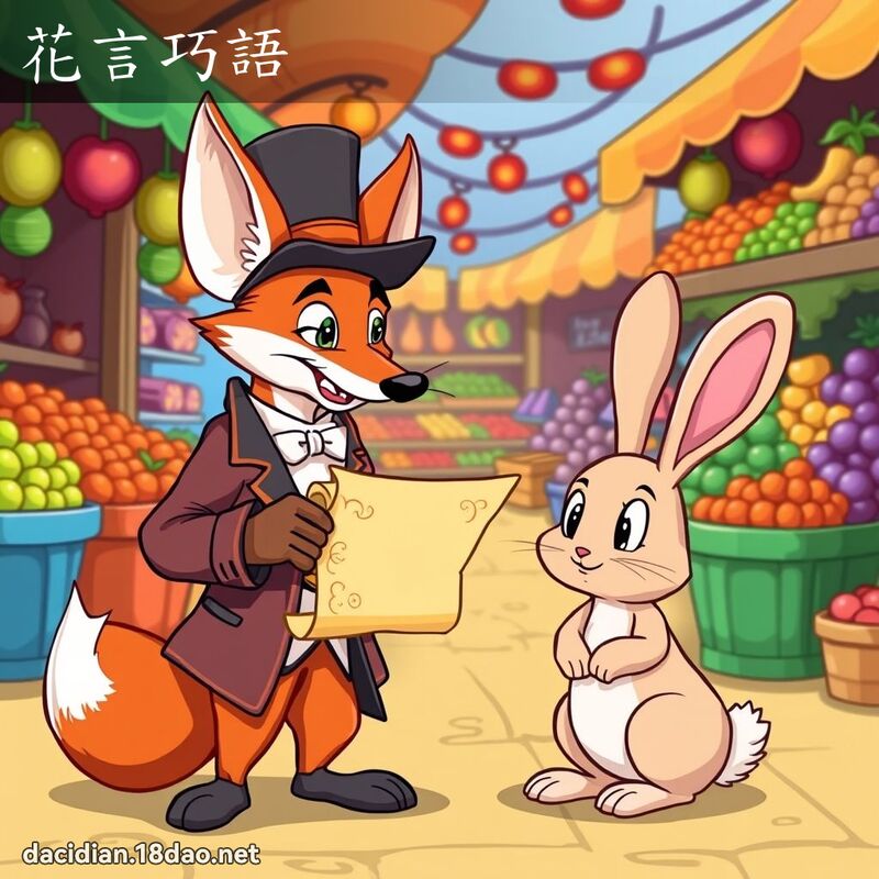 花言巧語 - 國語大辭典配圖