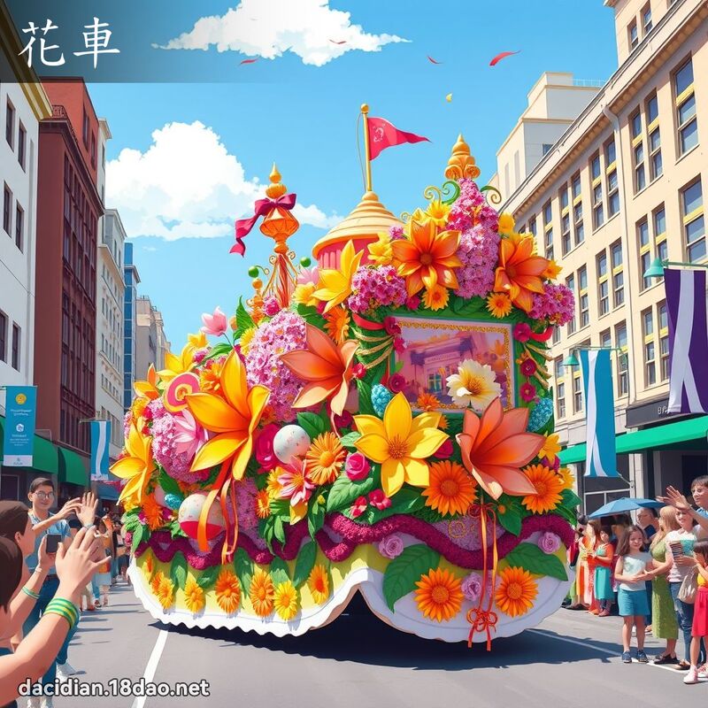 花車 - 國語大辭典配圖