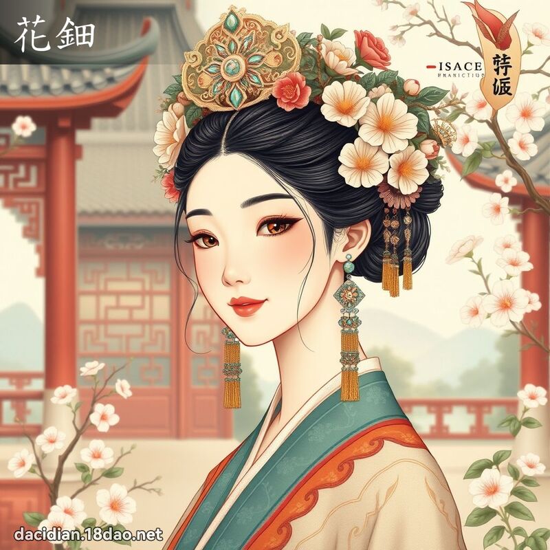 花鈿 - 國語大辭典配圖