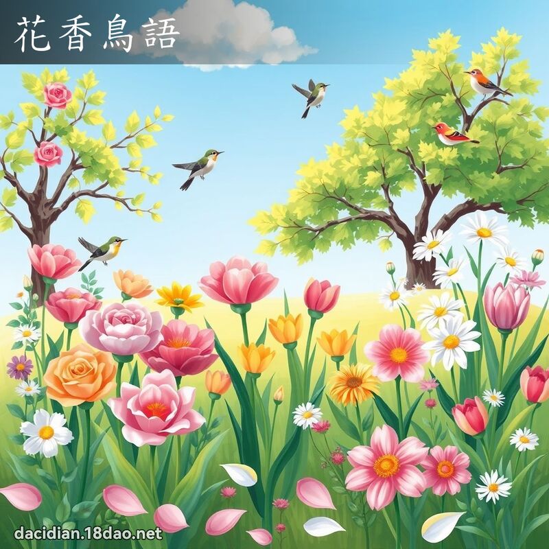 花香鳥語 - 國語大辭典配圖