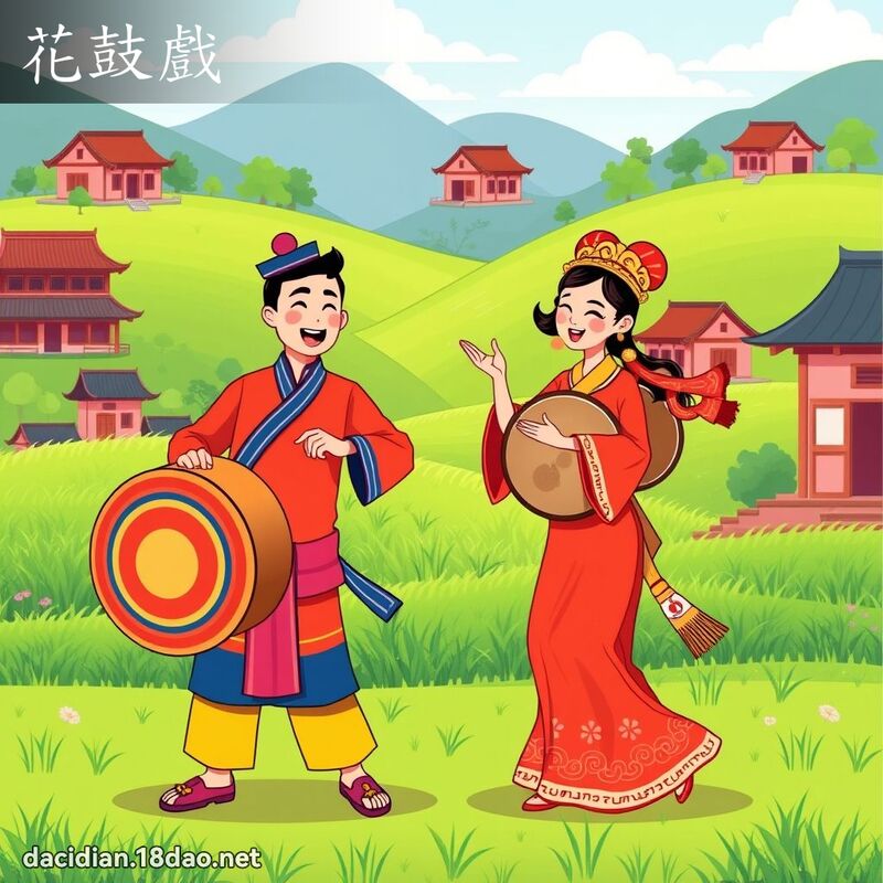 花鼓戲 - 國語大辭典配圖