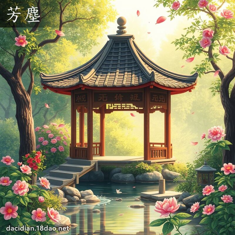 芳塵 - 國語大辭典配圖