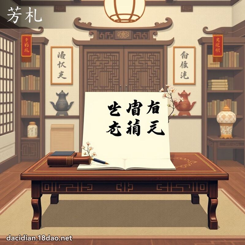 芳札 - 國語大辭典配圖