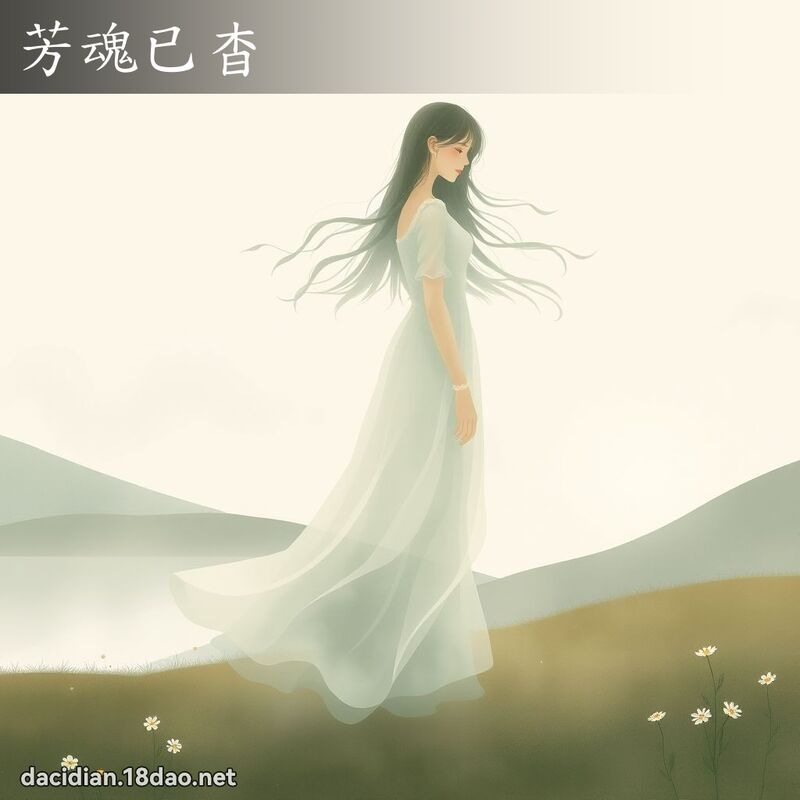 芳魂已杳 - 国语大辞典配图