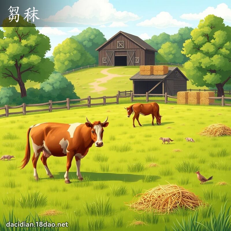 芻秣 - 國語大辭典配圖