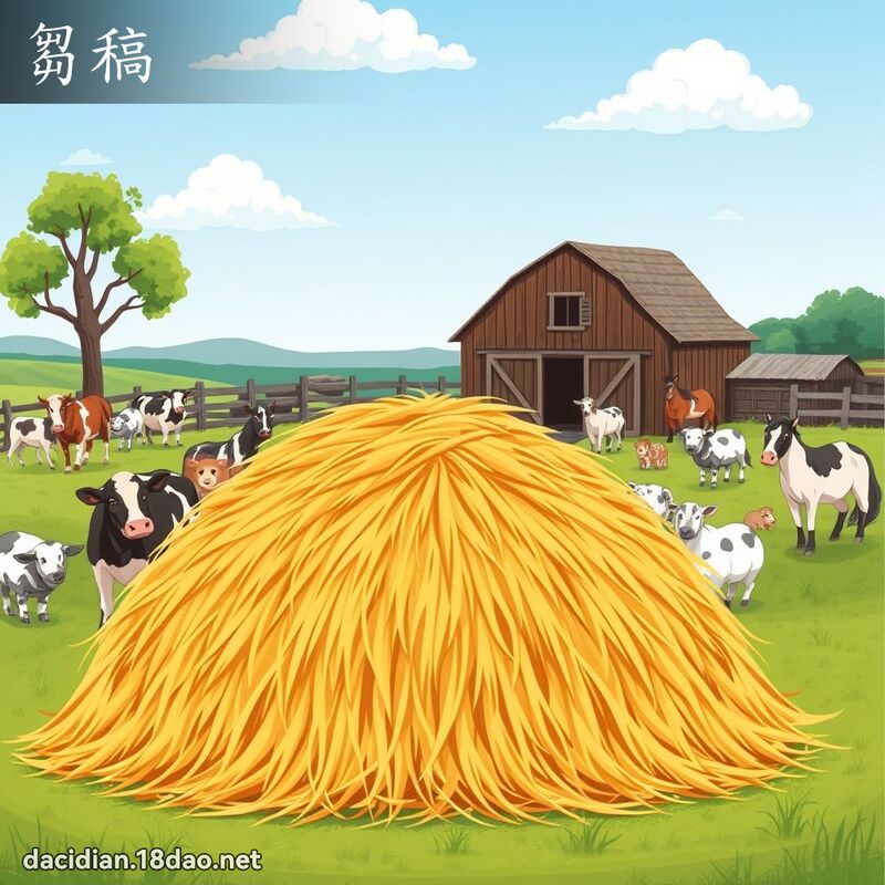 芻稿 - 國語大辭典配圖