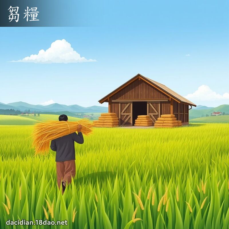 芻糧 - 國語大辭典配圖