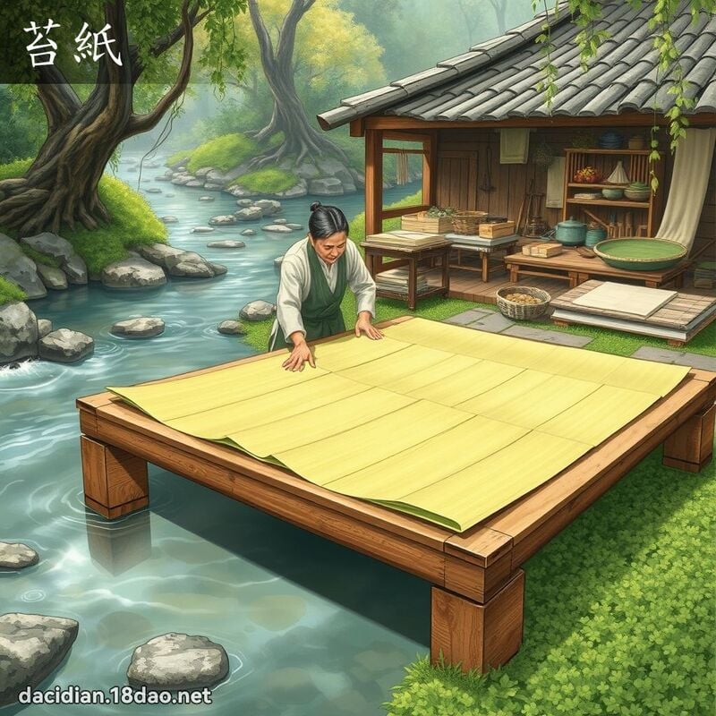 苔紙 - 國語大辭典配圖