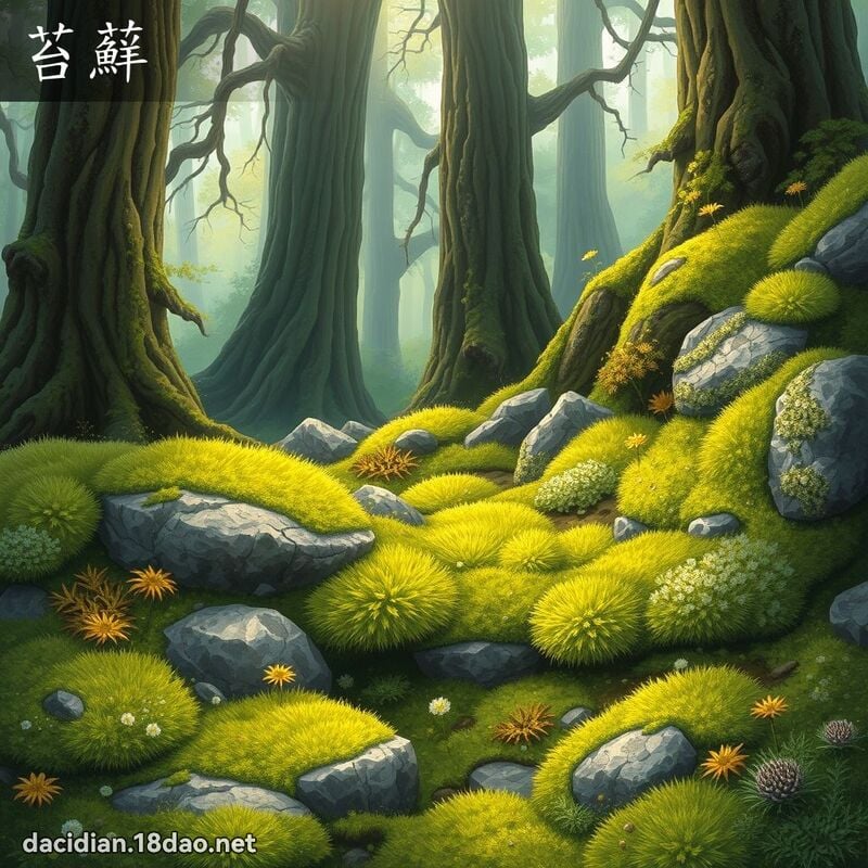 苔蘚 - 國語大辭典配圖