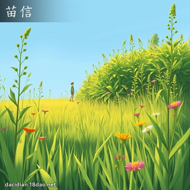 苗信 - 国语大辞典配图
