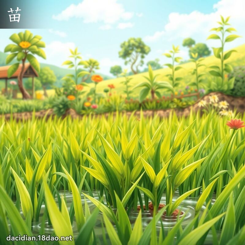 苗 - 國語大辭典配圖