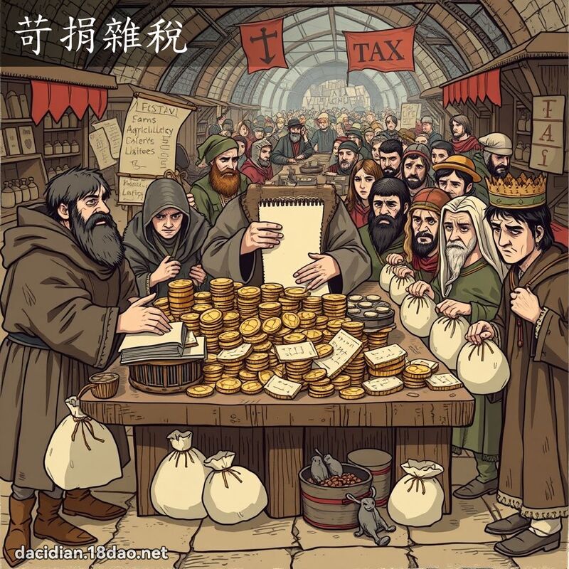 苛捐雜稅 - 國語大辭典配圖