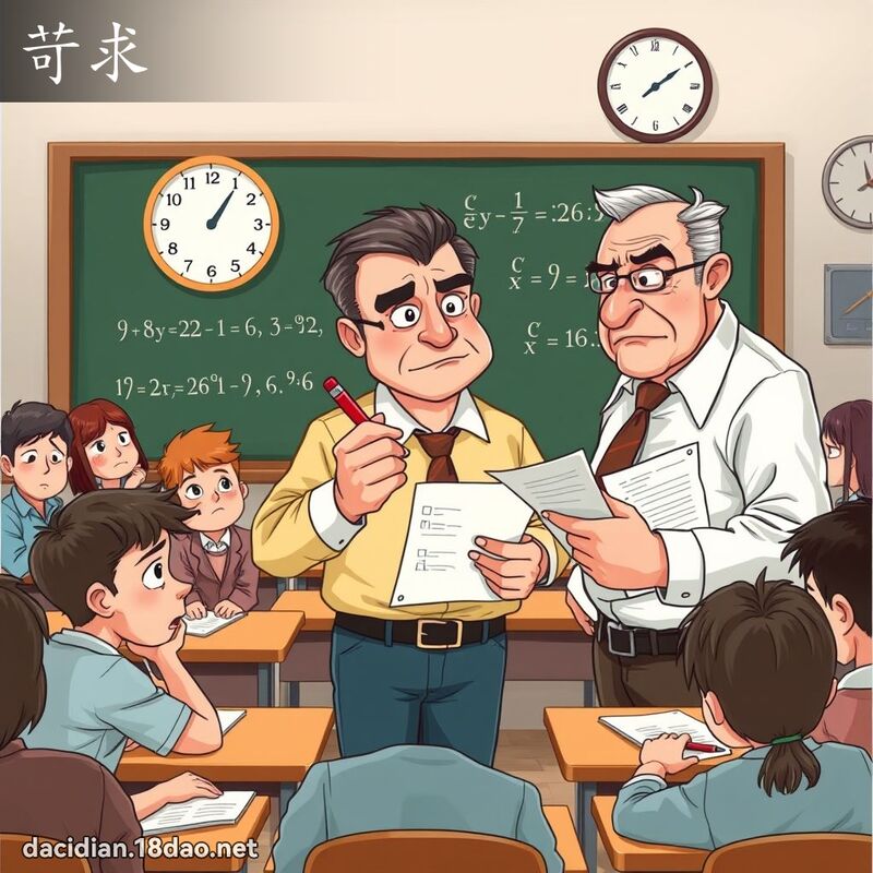 苛求 - 国语大辞典配图