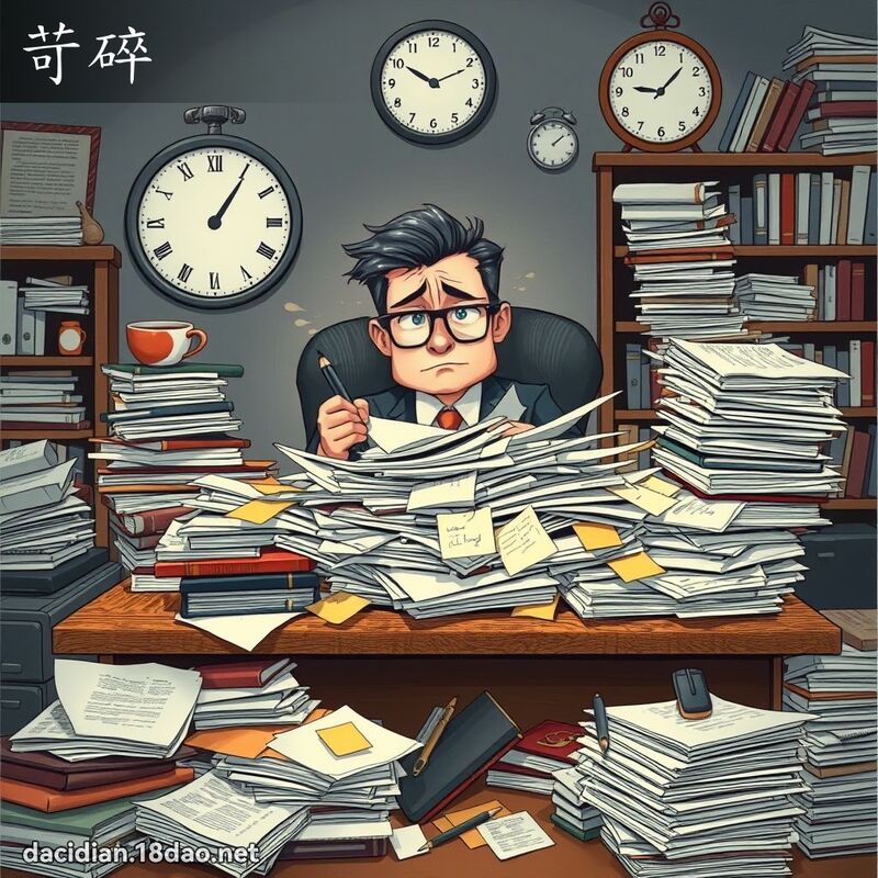 苛碎 - 国语大辞典配图