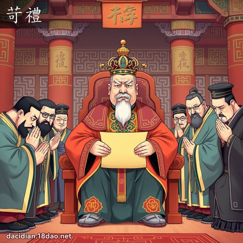 苛禮 - 國語大辭典配圖