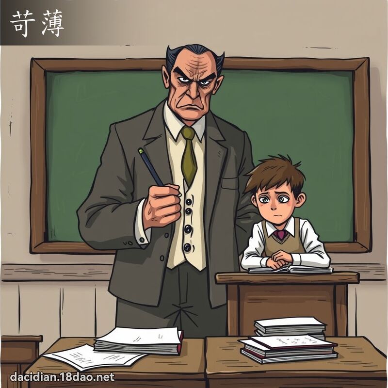苛薄 - 国语大辞典配图