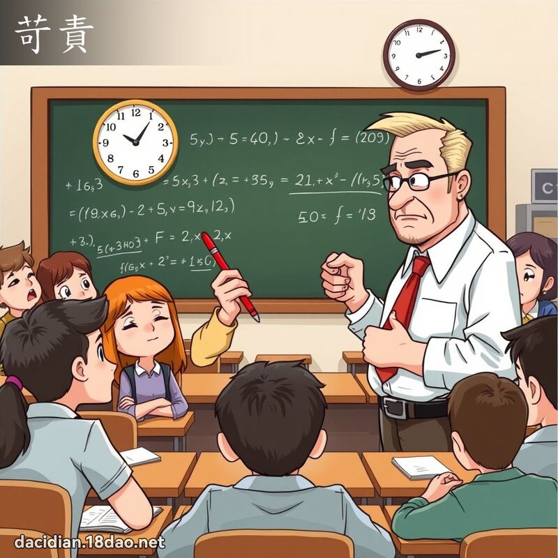 苛责 - 国语大辞典配图