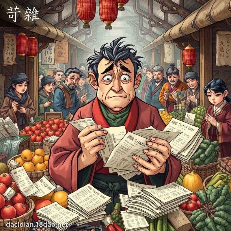 苛雜 - 國語大辭典配圖