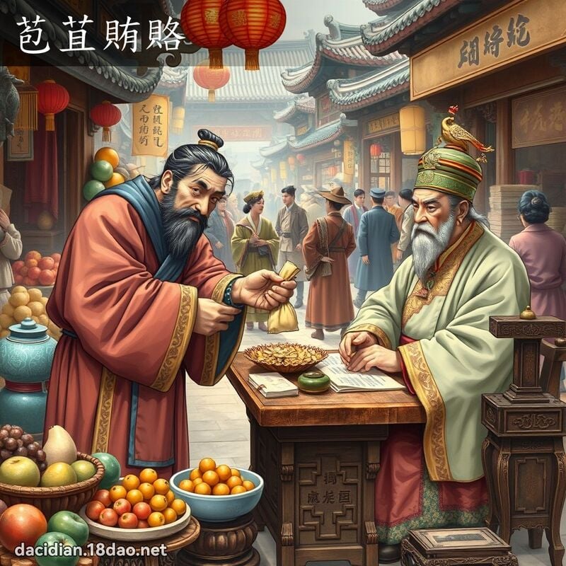 苞苴贿赂 - 国语大辞典配图