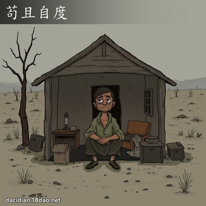 苟且自度 - 國語大辭典配圖