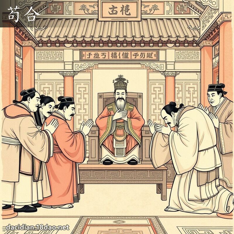 苟合 - 國語大辭典配圖