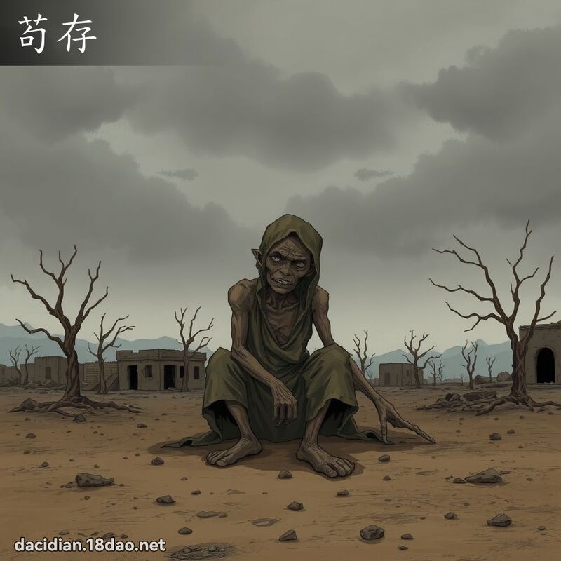苟存 - 国语大辞典配图