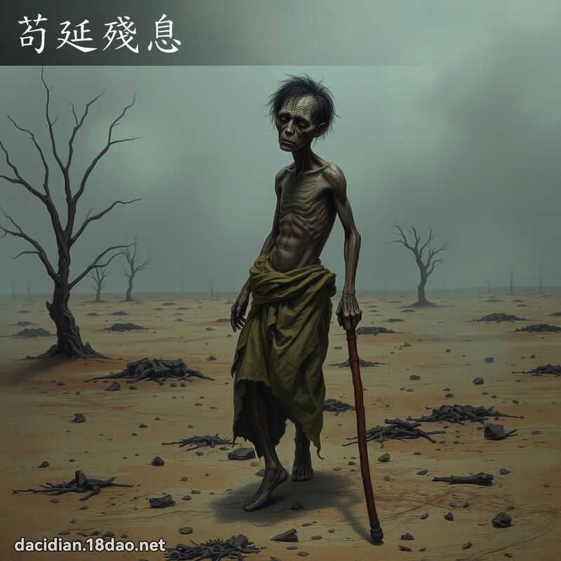 苟延殘息 - 國語大辭典配圖