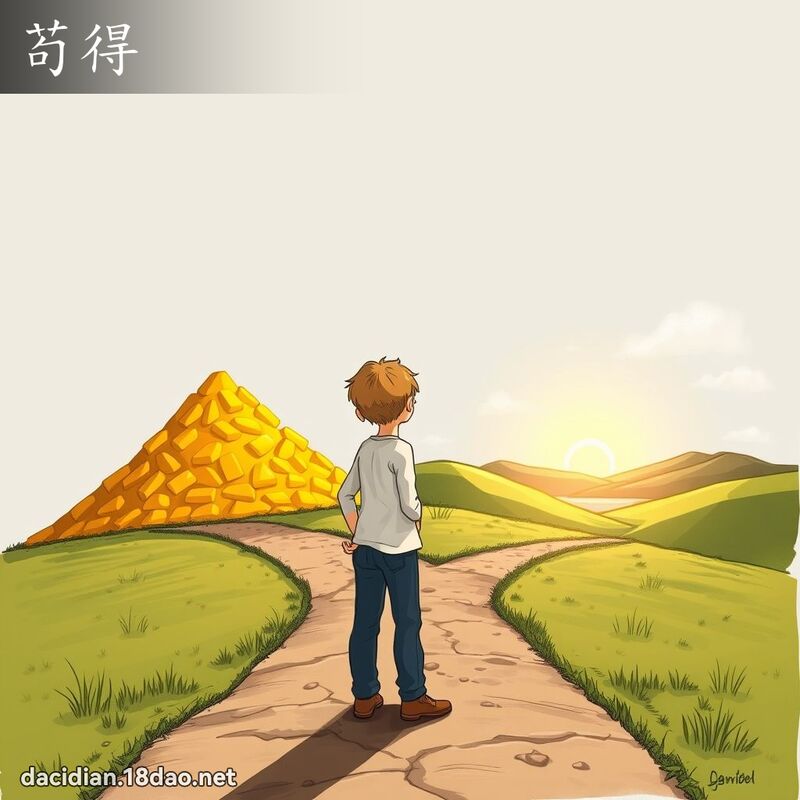 苟得 - 國語大辭典配圖