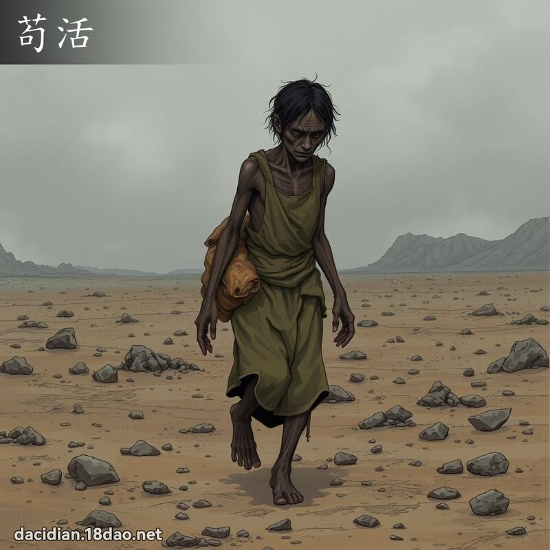 苟活 - 国语大辞典配图