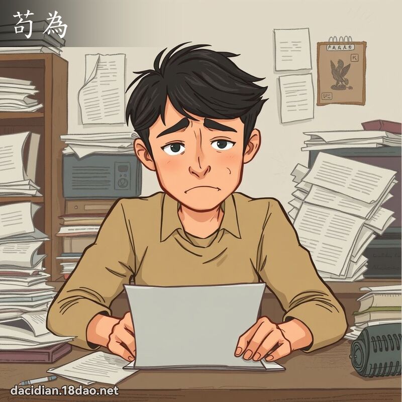 苟為 - 國語大辭典配圖