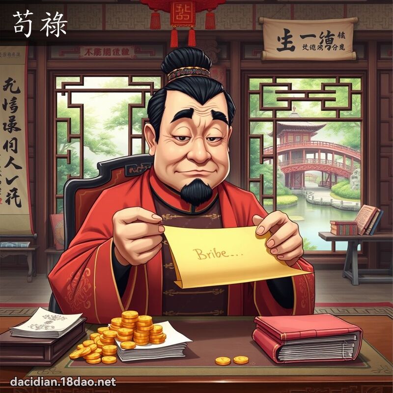 苟禄 - 国语大辞典配图