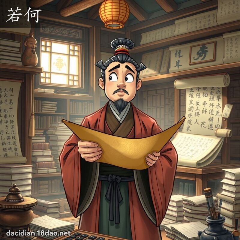 若何 - 國語大辭典配圖