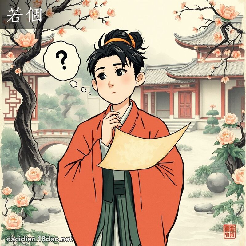 若个 - 国语大辞典配图