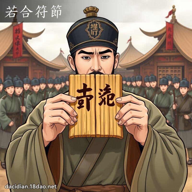 若合符節 - 國語大辭典配圖