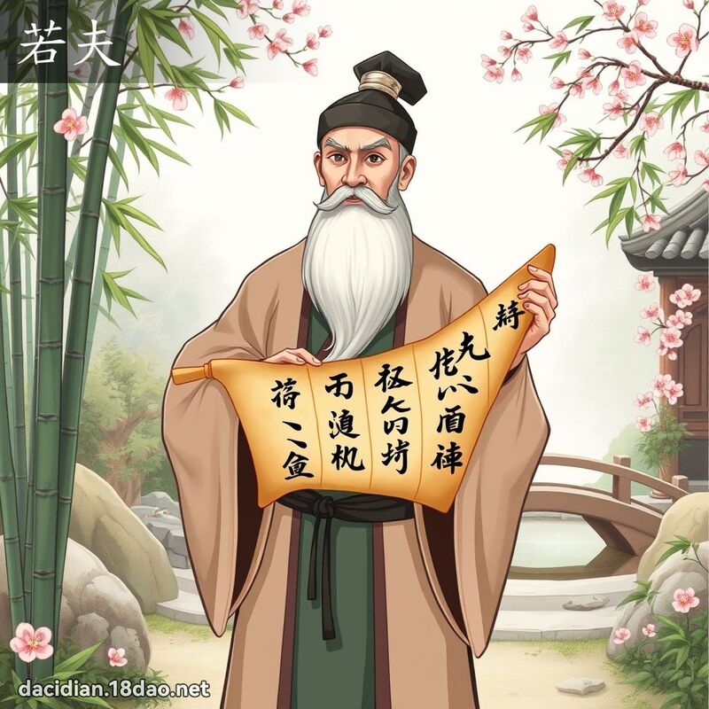 若夫 - 國語大辭典配圖