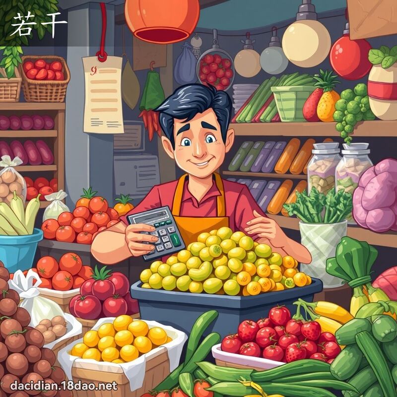 若干 - 国语大辞典配图