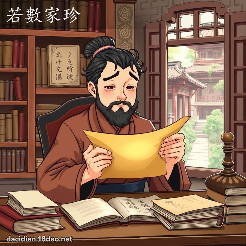 若數家珍 - 國語大辭典配圖