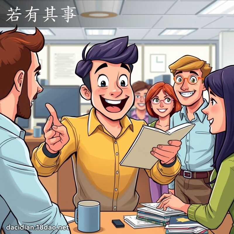 若有其事 - 国语大辞典配图