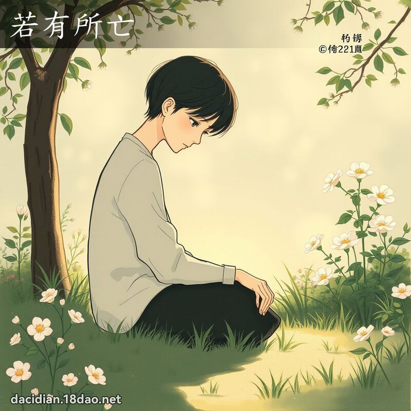 若有所亡 - 国语大辞典配图