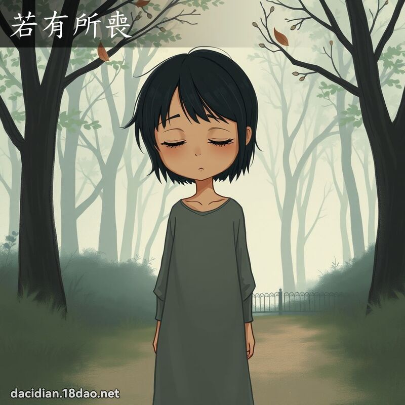 若有所丧 - 国语大辞典配图