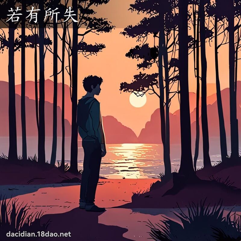 若有所失 - 國語大辭典配圖