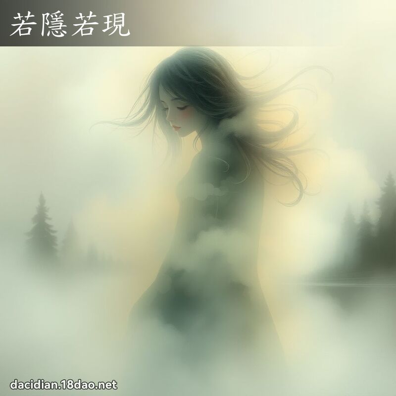 若隱若現 - 國語大辭典配圖