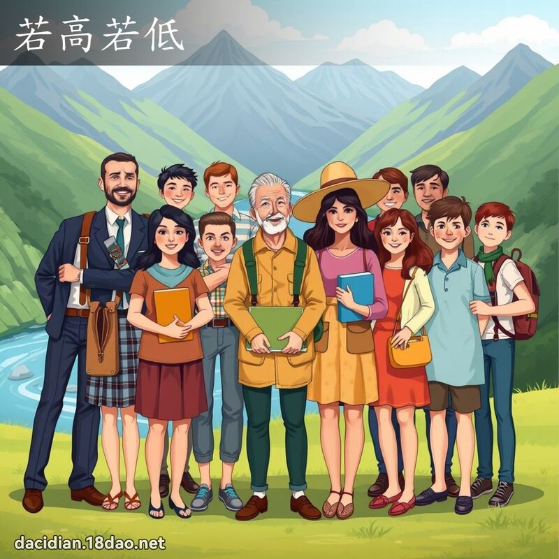 若高若低 - 國語大辭典配圖