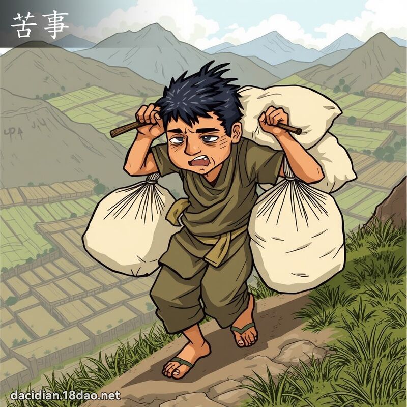 苦事 - 国语大辞典配图