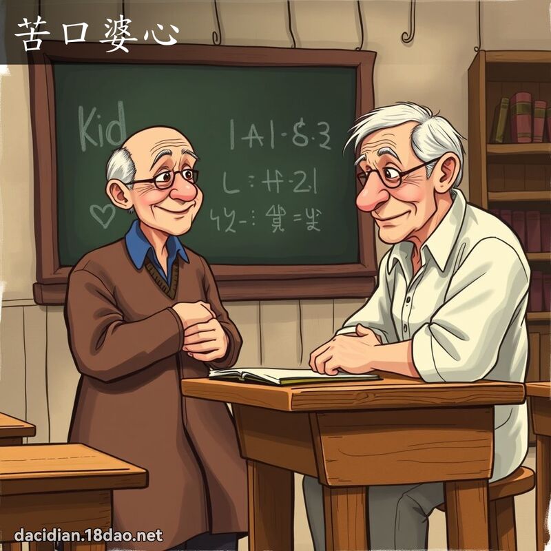 苦口婆心 - 國語大辭典配圖