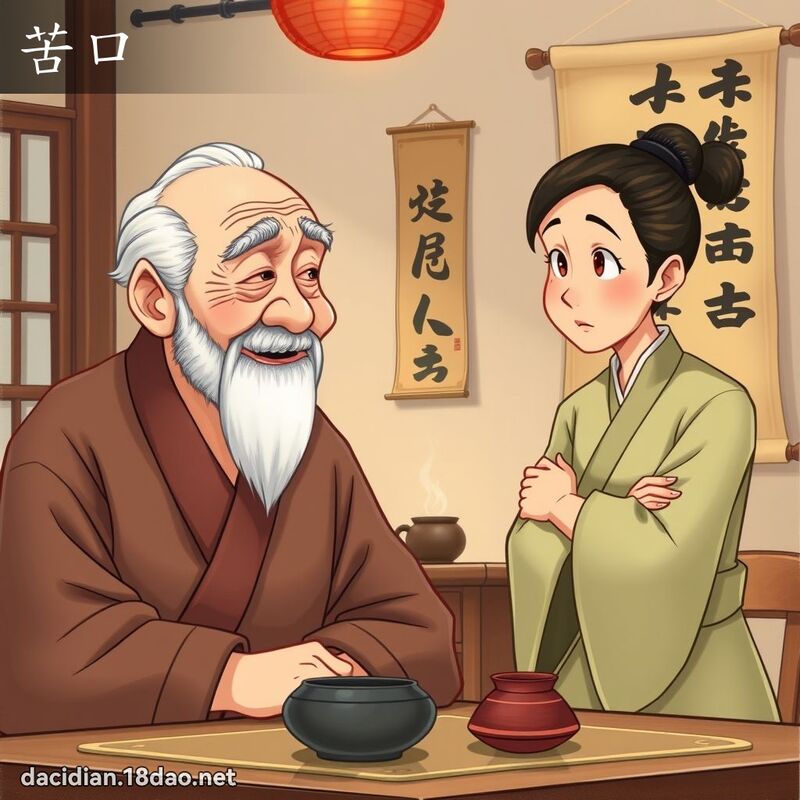 苦口 - 國語大辭典配圖