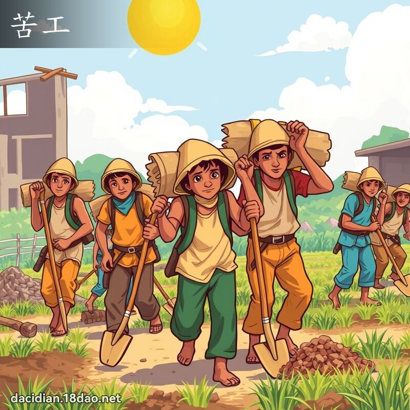 苦工 - 國語大辭典配圖